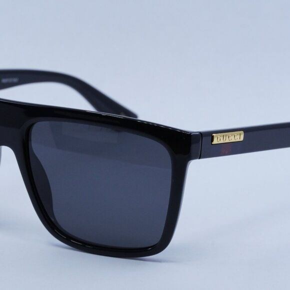 💯 NEW GUCCI GG0748S 001 BLACK GREY SUNGLASSES - Picture 4 of 12